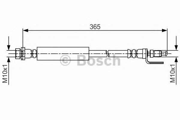 Furtun frana FORD TRANSIT caroserie (2013 - 2016) BOSCH 1 987 481 703 piesa NOUA