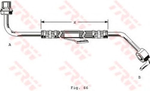 Furtun frana FORD TRANSIT caroserie (E) (1994 - 2000) TRW PHD249 piesa NOUA