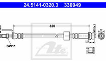 Furtun frana Ford Transit MK5 / MK6 330949 ( LICHI...