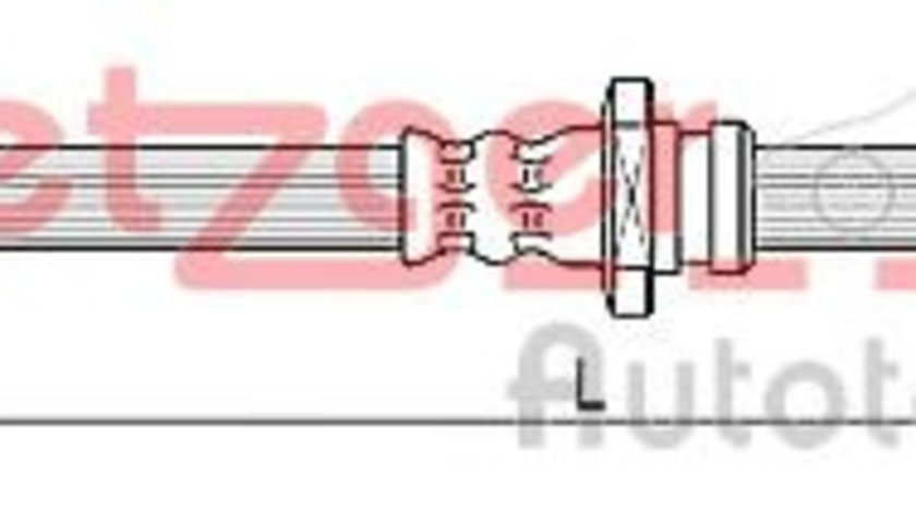 Furtun frana HYUNDAI TUCSON (JM) (2004 - 2010) METZGER 4110670 piesa NOUA