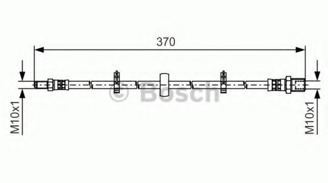 Furtun frana IVECO DAILY IV platou / sasiu (2006 - 2011) BOSCH 1 987 481 508 piesa NOUA