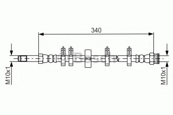 Furtun frana IVECO DAILY V platou / sasiu (2011 - 2014) BOSCH 1 987 481 667 piesa NOUA