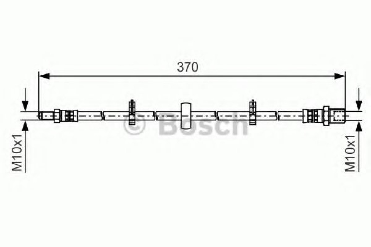 Furtun frana IVECO DAILY VI caroserie inchisa/combi (2014 - 2016) BOSCH 1 987 481 508 piesa NOUA