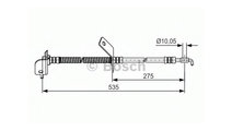 Furtun frana Kia CERATO II limuzina (TD) 2009-2016...