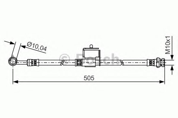 Furtun frana KIA RIO II limuzina (JB) (2005 - 2016) BOSCH 1 987 481 505 piesa NOUA