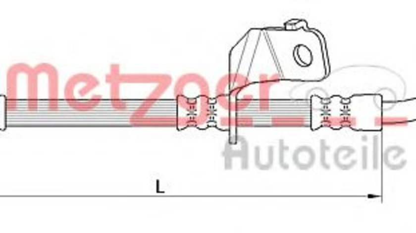 Furtun frana KIA SPORTAGE (SL) (2009 - 2016) METZGER 4110819 piesa NOUA