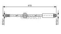 Furtun frana MAZDA 3 (BK) (2003 - 2009) BOSCH 1 98...