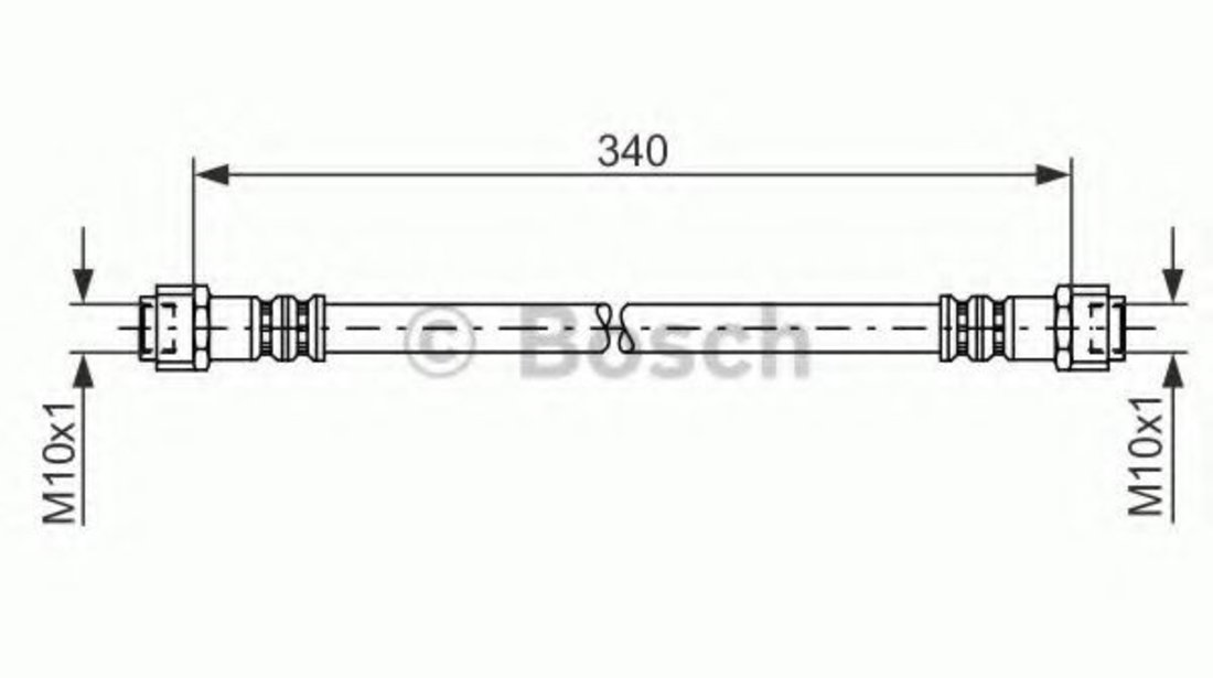 Furtun frana MERCEDES A-CLASS (W168) (1997 - 2004) BOSCH 1 987 476 118 piesa NOUA