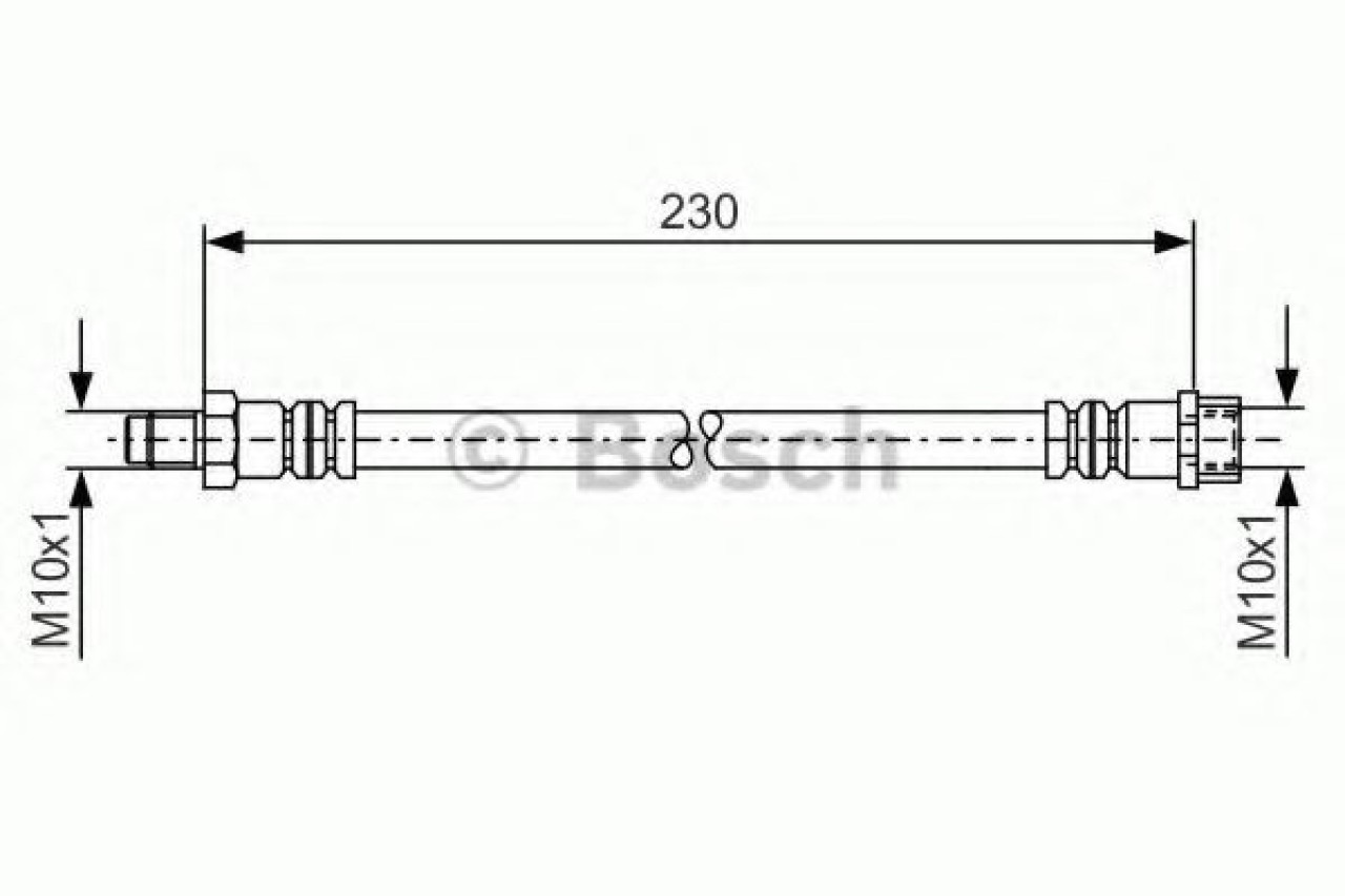 Furtun frana MERCEDES A-CLASS (W169) (2004 - 2012) BOSCH 1 987 476 083 piesa NOUA