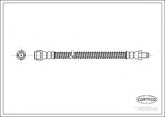 Furtun frana MERCEDES C-CLASS Sportscoupe (CL203) (2001 - 2011) CORTECO 19030148 piesa NOUA