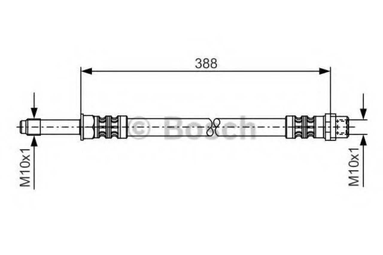 Furtun frana MERCEDES SPRINTER 2-t platou / sasiu (901, 902) (1995 - 2006) BOSCH 1 987 476 300 piesa NOUA