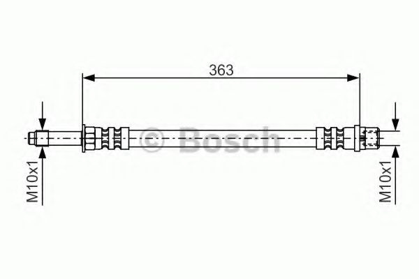 Furtun frana MERCEDES SPRINTER 4-t caroserie (904) (1996 - 2006) BOSCH 1 987 476 295 piesa NOUA