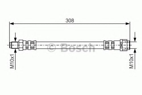 Furtun frana MERCEDES VARIO autobasculanta (1996 - 2016) BOSCH 1 987 476 427 piesa NOUA