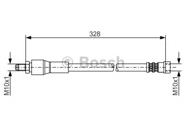 Furtun frana MERCEDES VIANO (W639) (2003 - 2016) BOSCH 1 987 481 001 piesa NOUA