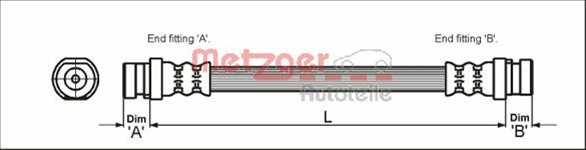 Furtun Frana Metzger Renault 4111168