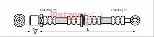 Furtun Frana Metzger Subaru 4110200