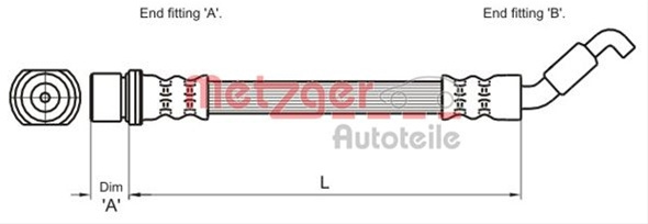 Furtun Frana Metzger Toyota 4110027