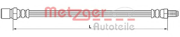 Furtun frana MITSUBISHI OUTLANDER I (CU) (2001 - 2006) METZGER 4110641 piesa NOUA