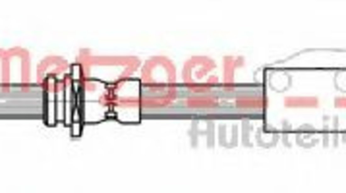 Furtun frana NISSAN MICRA II (K11) (1992 - 2003) METZGER 4112002 piesa NOUA