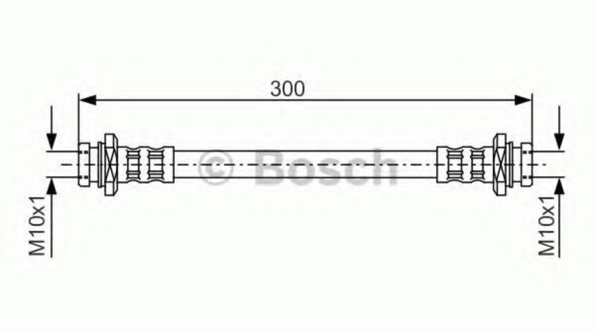 Furtun frana OPEL AGILA (A) (H00) (2000 - 2007) BOSCH 1 987 476 908 piesa NOUA