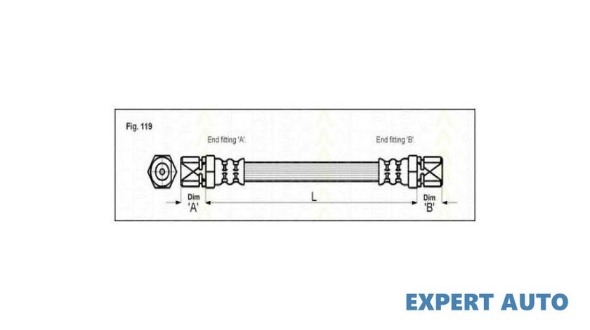 Furtun frana Opel KADETT E Combo (38_, 48_) 1986-1994 #2 02691