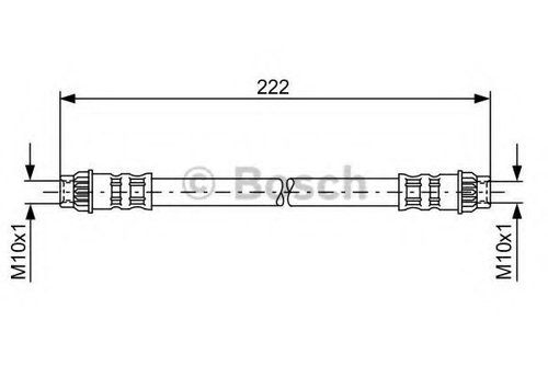 Furtun frana OPEL VIVARO combi (J7) (2001 - 2014) BOSCH 1 987 476 914 piesa NOUA