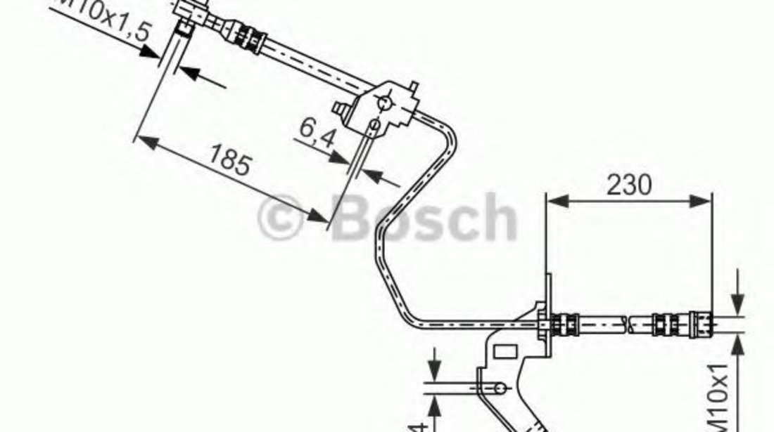 Furtun frana OPEL ZAFIRA A (F75) (1999 - 2005) BOSCH 1 987 476 200 piesa NOUA