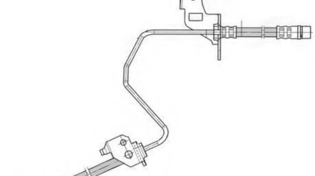 Furtun frana OPEL ZAFIRA B (A05) (2005 - 2016) FERODO FHY2606 piesa NOUA