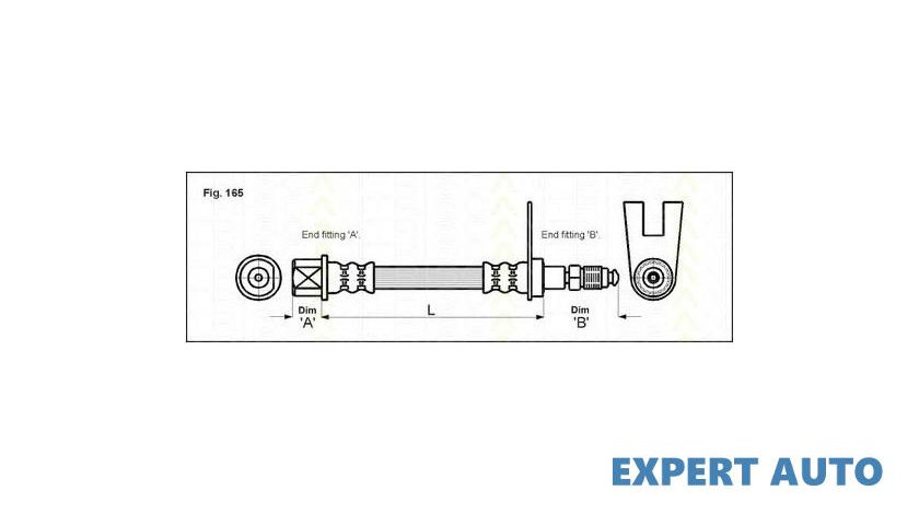 Furtun frana Peugeot 406 (8B) 1995-2005 #2 03Q32985