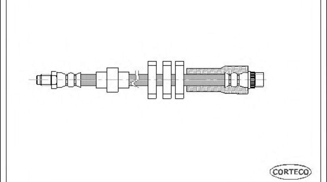 Furtun frana PEUGEOT 406 Estate (8E/F) (1996 - 2004) CORTECO 19030284 piesa NOUA