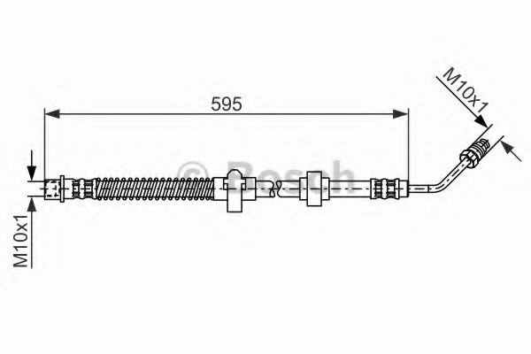 Furtun frana PEUGEOT 508 SW (2010 - 2016) BOSCH 1 987 476 374 piesa NOUA