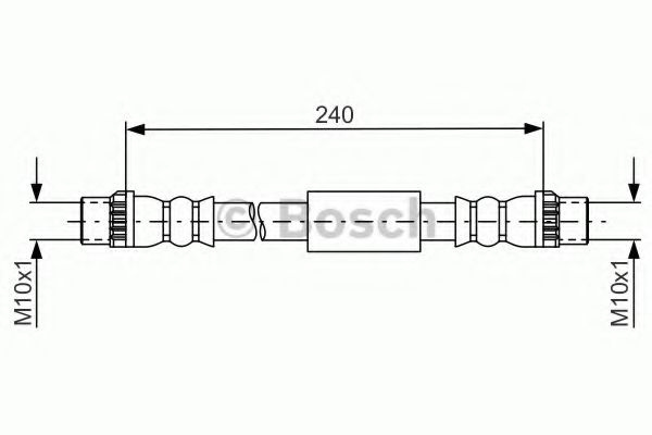 Furtun frana PEUGEOT EXPERT platou / sasiu (2007 - 2016) BOSCH 1 987 481 666 piesa NOUA