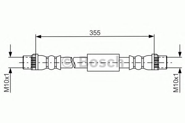 Furtun frana PEUGEOT EXPERT Tepee (VF3V) (2007 - 2016) BOSCH 1 987 481 665 piesa NOUA