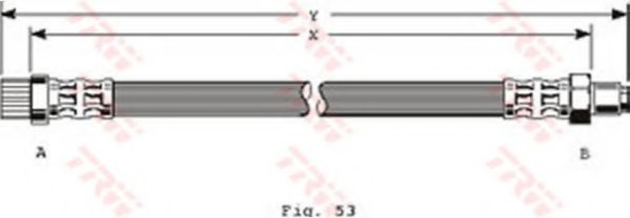 Furtun frana PEUGEOT PARTNER combispace (5F) (1996 - 2012) TRW PHB372 piesa NOUA