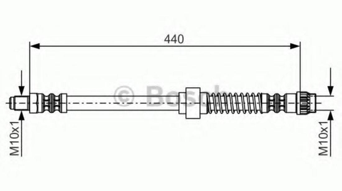 Furtun frana PEUGEOT PARTNER combispace (5F) (1996 - 2012) BOSCH 1 987 476 651 piesa NOUA