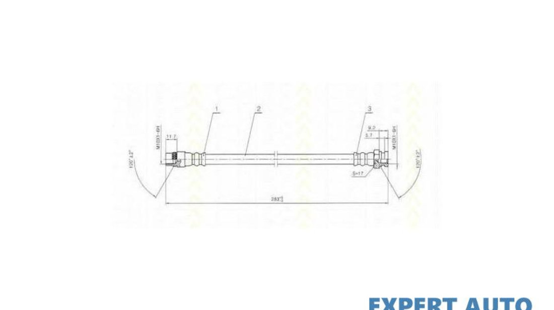 Furtun frana Peugeot RANCH caroserie (5) 1996-2016 #2 11145250036