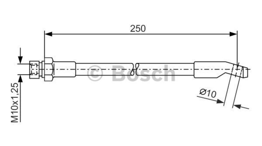 Furtun frana puntea spate (1987476245 BOSCH) FIAT