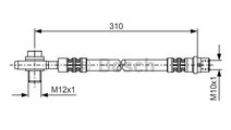 Furtun frana puntea spate (1987476308 BOSCH) AUDI,...