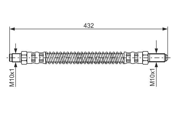 Furtun frana puntea spate (1987476584 BOSCH) LAND ROVER