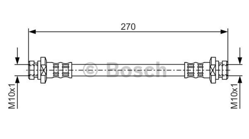 Furtun frana puntea spate (1987476737 BOSCH) HYUNDAI,MITSUBISHI