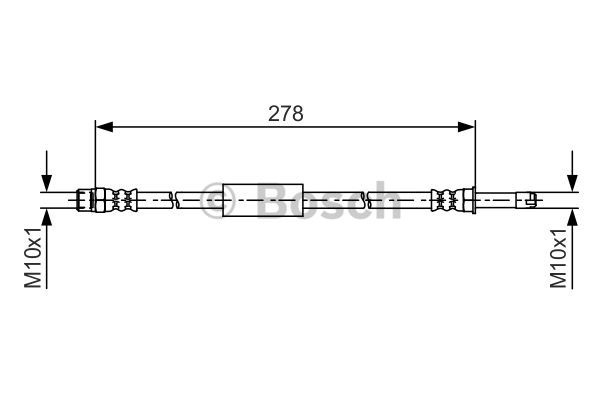 Furtun frana puntea spate (1987481617 BOSCH) BMW