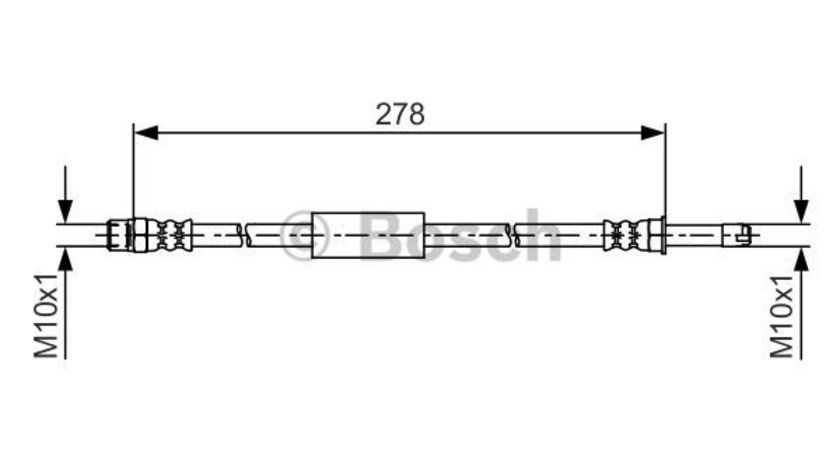 Furtun frana puntea spate (1987481617 BOSCH) BMW