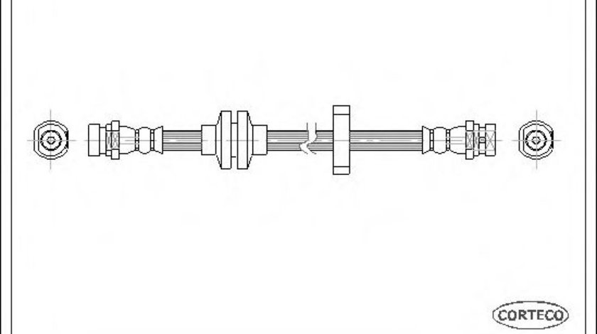 Furtun frana RENAULT ESPACE IV (JK0/1) (2002 - 2015) CORTECO 19030301 piesa NOUA