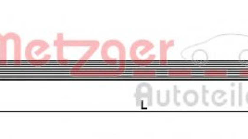 Furtun frana RENAULT MEGANE III Hatchback (BZ0) (2008 - 2016) METZGER 4110990 piesa NOUA