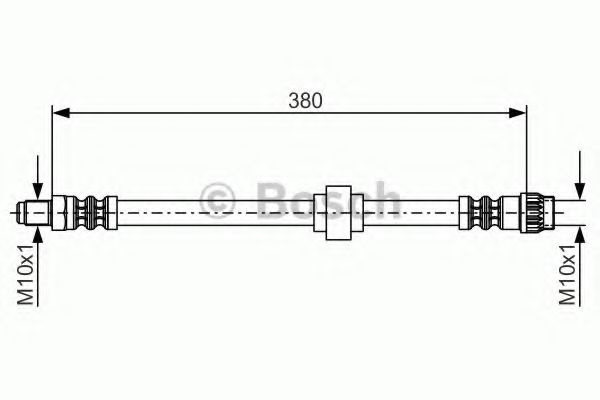 Furtun frana RENAULT TRAFIC I platou / sasiu (PXX) (1989 - 2001) BOSCH 1 987 476 700 piesa NOUA