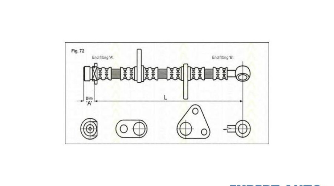 Furtun frana Rover 400 hatchback (RT) 1995-2000 #2 01464S04J00