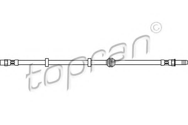 Furtun frana SEAT CORDOBA Vario (6K5) (1996 - 1999) TOPRAN 103 067 piesa NOUA