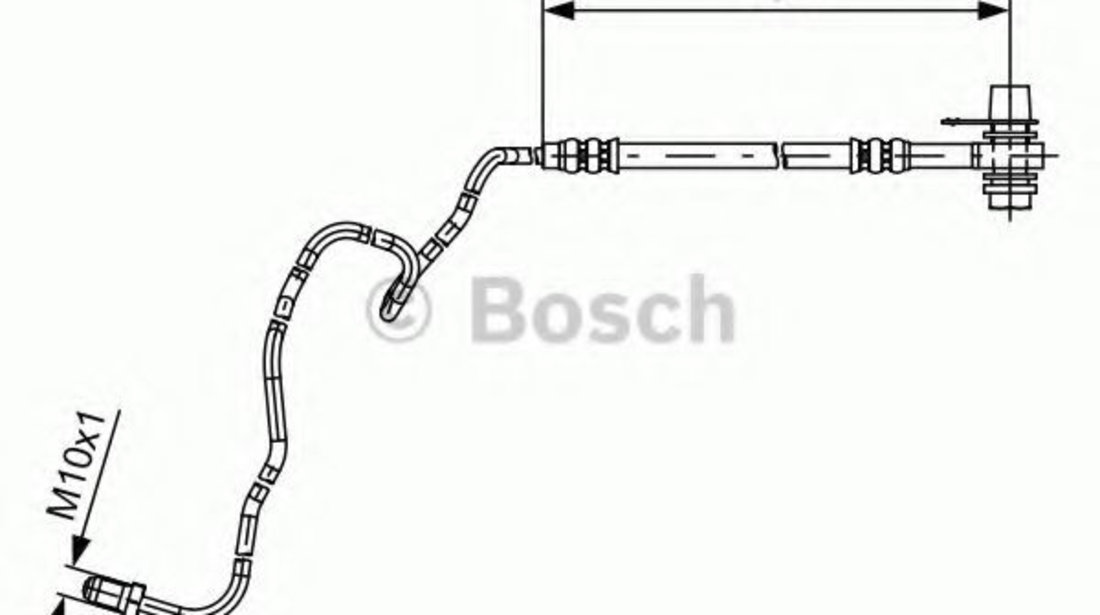 Furtun frana SEAT IBIZA IV (6L1) (2002 - 2009) BOSCH 1 987 481 536 piesa NOUA