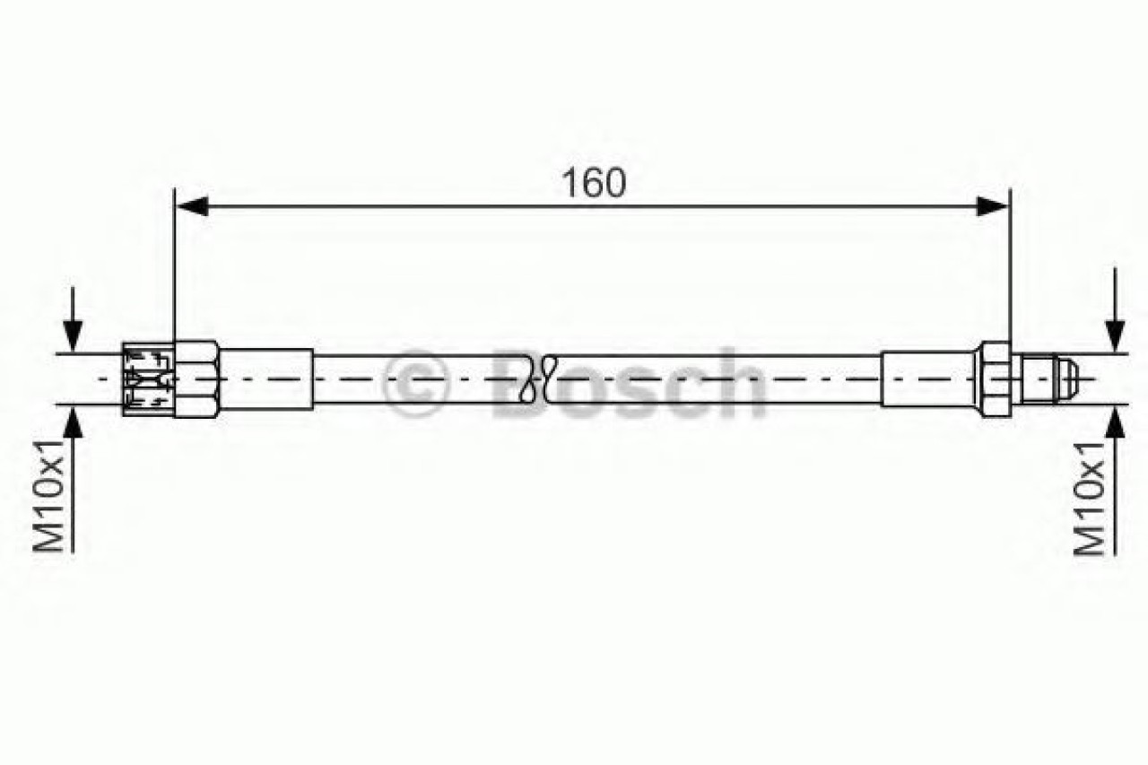 Furtun frana SEAT TOLEDO I (1L) (1991 - 1999) BOSCH 1 987 476 230 piesa NOUA