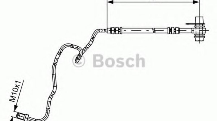 Furtun frana SKODA FABIA I (6Y2) (1999 - 2008) BOSCH 1 987 481 536 piesa NOUA